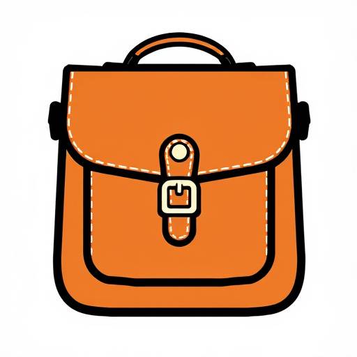 Icona di una borsa di pelle, simbolo della categoria Moda