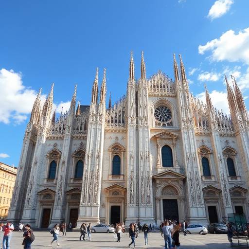 Il Duomo di Milano in una giornata soleggiata