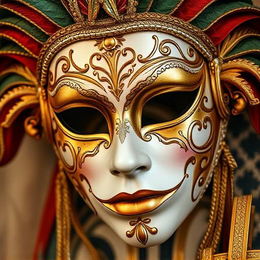 Maschera veneziana artigianale