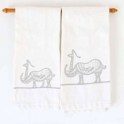 Set di asciugamani in lino ricamati a mano provenienti dalla Sardegna